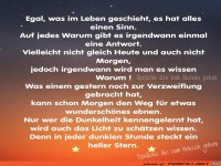 Egal was im Leben geschieht