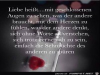Liebe heisst mit.....