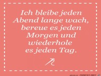 Bleibe jeden Abend lange wach