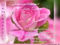 Zufrieden sein mit dem Leben