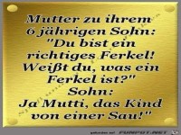 Mutter zum Sohn: