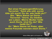 Bei einer Flugzeugentführung