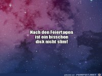 Nach den Feiertagen