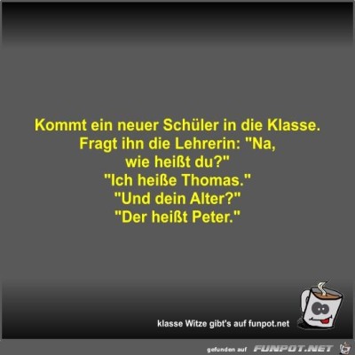 Kommt-ein-neuer-Sch&uuml;ler-in-die-Klasse.jpg von Fossy