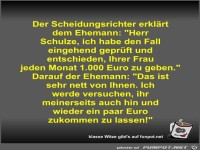 Der Scheidungsrichter erkl�rt dem Ehemann