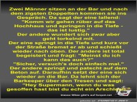 Zwei M�nner sitzen an der Bar und nach dem zigsten...