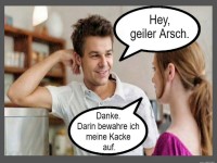 Humorvolle Unterhaltung in einer Kaffeepause