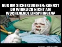 Nur um sicher zu gehen