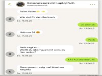 Rucksack-Verhandlung mit Comedy-Twist