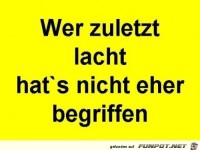 wer zuletzt lacht