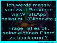 WhatsApp Personen blockieren