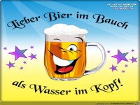Lieber ein Bier im Bauch