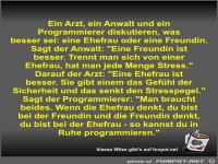 Ein Arzt, ein Anwalt und ein Programmierer diskutieren, was