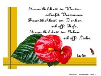 Freundlichkeit in Worten