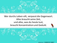 Wer durchs Leben eilt