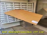Die Gasrechnung ist da
