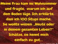 Die Frau kennt ihn gut