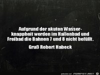 Wasserknappheit