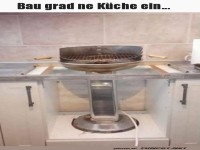 Improvisierte Kcheneinrichtung