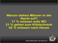 Warum stehen M�nner in der Nacht auf?