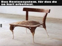 Wenn der Ruhest�ndlerstuhl zusammenbricht