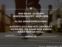 Bin beim Joggen...