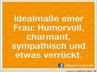 Idealmasse einer Frau