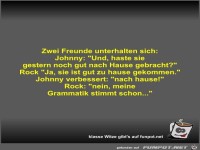 Zwei Freunde unterhalten sich