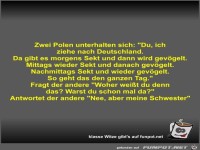 Zwei Polen unterhalten sich