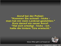 Anruf bei der Polizei