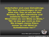 Unterhalten sich zwei Zehnj�hrige