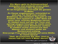 Ein Mann geht im Schlussverkauf einkaufen und entdeckt...