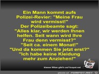 Ein Mann kommt aufs Polizei-Revier