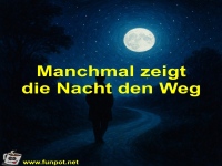 Manchmal zeigt die Nacht den Weg