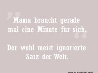 Mamas kurzer Moment der Ruhe