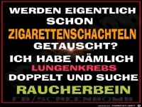 Werden schon Zigarettenschachtel getauscht