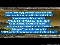 Ich mag den Herbst