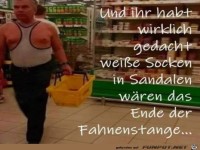 Die Socken in Sandalen waren nicht das Ende