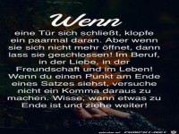 Wenn sich eine Tre schliet