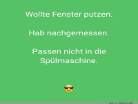 Fenster putzen