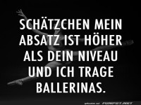 Mein Absatz ist h�her