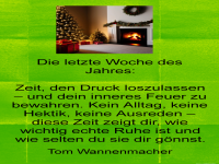 die letzte woche des jahres