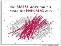 Lustiges Mandala gegen Stressabbau