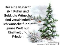 der Eine wuenscht sich