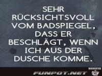 sehr ruecksichtsvoll