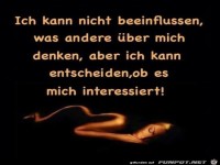 ich kann nicht beeinflussen.....