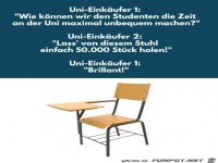 Unbequemer Stuhl