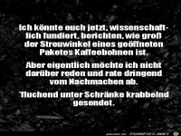 Kaffeebohnen versch�ttet