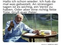 Ein Ventil oder eine fette Tte als Ventil