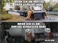 Mllabholung: Vergessen vs. Erinnern